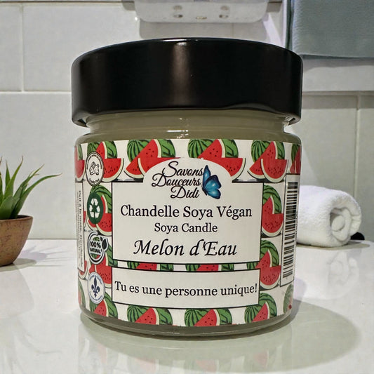 Chandelle Végane Melon D'eau