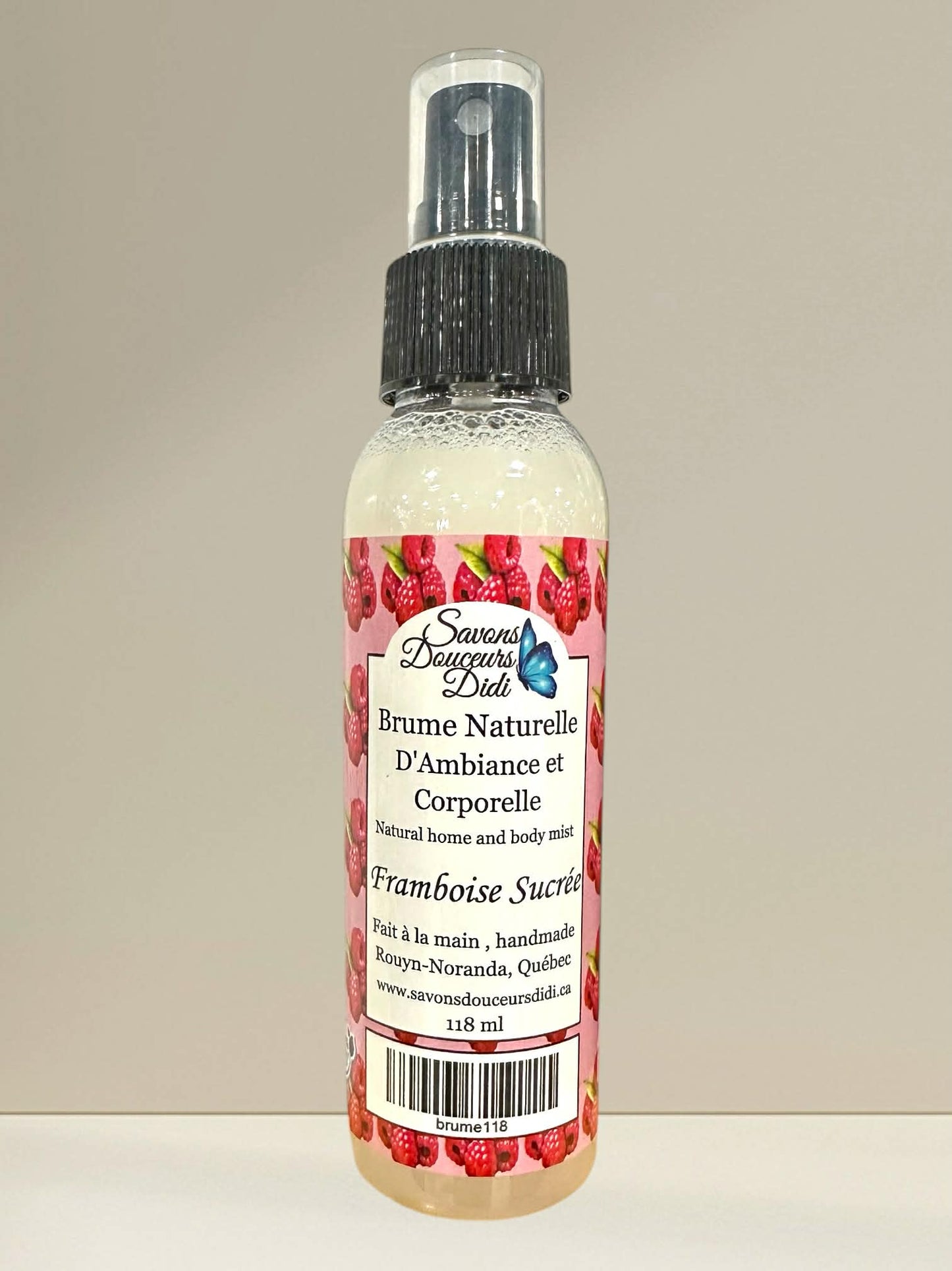 Brume D'ambiance et Corporelle Framboise Sucrée